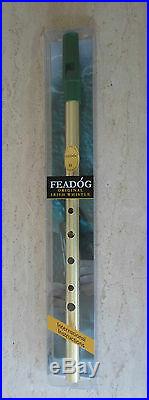 Feadog D Original Brass Tin Penny Whistle Irish Traditional Flute From Ireland
