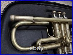 First Act Trumpet Custom Brushed Raw Brass Finish Ready To Play