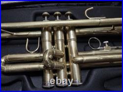 First Act Trumpet Custom Brushed Raw Brass Finish Ready To Play