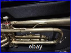 First Act Trumpet Custom Brushed Raw Brass Finish Ready To Play