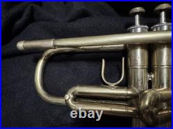 First Act Trumpet Custom Brushed Raw Brass Finish Ready To Play
