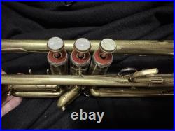 First Act Trumpet Custom Brushed Raw Brass Finish Ready To Play