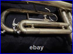 First Act Trumpet Custom Brushed Raw Brass Finish Ready To Play