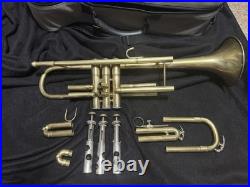 First Act Trumpet Custom Brushed Raw Brass Finish Ready To Play