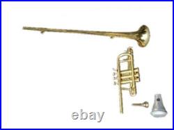 Flag Trumpet BB PITCH Shinning Brass With case super HARD CASE SUPPER INSTRUMEN