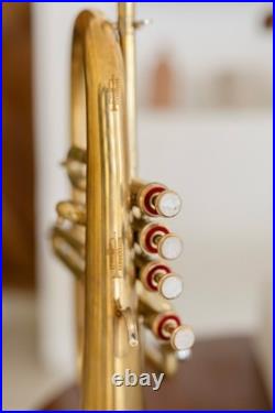 Flugel Horn Brass Bb Flat 4 Valve With Hard Case Mouthpiece Flugel Horn