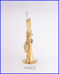 Flugel Horn Brass Bb Flat 4 Valve With Hard Case Mouthpiece Flugel Horn