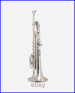 Flugel Horn NICKE Bb Flat 4 Valve With Hard Case Mouthpiece FLUGELHORN