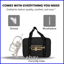 Flugel Horn NICKE Bb Flat 4 Valve With Hard Case Mouthpiece FLUGELHORN