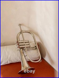 Flugelhorn Sliver 3 Valve Ultrasonically Clean, Case and Mouthpiece