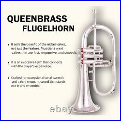 Flugelhorn Sliver 3 Valve Ultrasonically Clean, Case and Mouthpiece