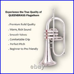 Flugelhorn Sliver 3 Valve Ultrasonically Clean, Case and Mouthpiece