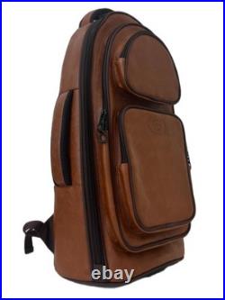 GR Brass Trumpet Backpack Dark Brown