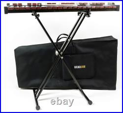 Gearlux 37-Key Wooden Xylophone with Mallets, Stand, and Gig Bag