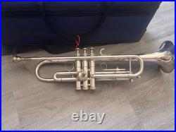 Getzen 700SP Silver Plated Trumpet, Case, Metronome