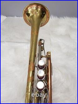 Getzen Super Deluxe Model Elkhorn Wis Balanced Tone Trumpet Cornet 91145