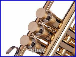 Getzen Trumpet Trim Kit Heavy Caps. KGUBrass. Raw Brass. TKHR100