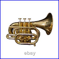 Gnarly Buttons Pocket Trumpet The Mini with Lacquer Finish, Premium Caps, 2-Ye