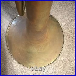 Gold Brass French Horn with Rotary Valves & Case Hard Case Included