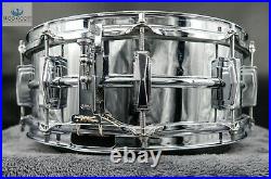 Grail Alert Vintage Chrome Over Brass Super Ludwig 1960-63 Snare Drum