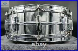 Grail Alert Vintage Chrome Over Brass Super Ludwig 1960-63 Snare Drum