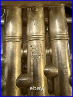 HN White King Liberty Bb Trumpet 1921, Serial #49111, Case, All Parts