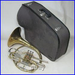 HOLTON MH101 MARCHING MELLOPHONE ELKHORN WI USA VINTAGE WithCASE COSMETIC ISSUES