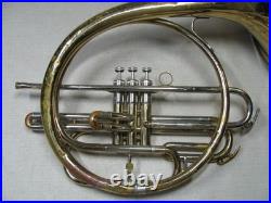 HOLTON MH101 MARCHING MELLOPHONE ELKHORN WI USA VINTAGE WithCASE COSMETIC ISSUES