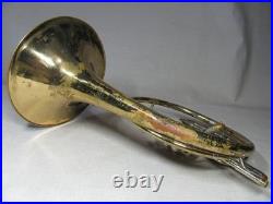 HOLTON MH101 MARCHING MELLOPHONE ELKHORN WI USA VINTAGE WithCASE COSMETIC ISSUES