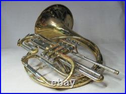 HOLTON MH101 MARCHING MELLOPHONE ELKHORN WI USA VINTAGE WithCASE COSMETIC ISSUES