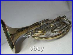 HOLTON MH101 MARCHING MELLOPHONE ELKHORN WI USA VINTAGE WithCASE COSMETIC ISSUES