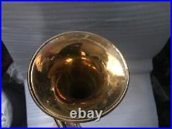 HOT $ALE Vintage 1950s KING LIBERTY Bb TRUMPET HN WHITE FAIR LOOKS GREAT PLAYER