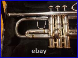Hard-To-Find Bach VBS1 Professional Silver Trumpet With Double Case-Gorgeous