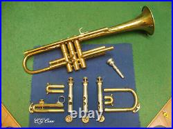 Harry Pedler Art Trumpet 1940's Reconditioned Original Case & MP