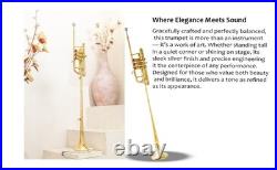 Herald Flag Trumpet in Bb Brass Finish with Case and Mouthpiece for Parade-Band