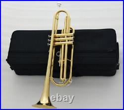 High Grade new Eb Bass Trumpet Gold surface 3 Piston Vavles With Case