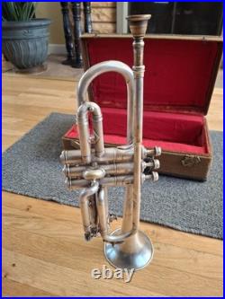 Holton Clarke Model Professional Cornet. Circa 1922. Serial #60593. Low Pitch