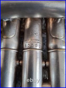 Holton Clarke Model Professional Cornet. Circa 1922. Serial #60593. Low Pitch