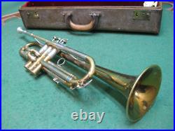 Holton Model 45 Trumpet 1950 Reconditioned Original Case & Bach 5C MP