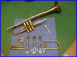 Holton Model 45 Trumpet 1950 Reconditioned Original Case & Bach 5C MP