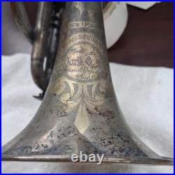 J. W. York & Sons New Model Monarch Cornet c. 1908 Mouthpiece, Silver