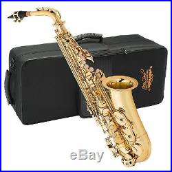 Jean Paul USA AS-400 Student Alto Saxophone-Key of Eb With Case, Cloth & Grease