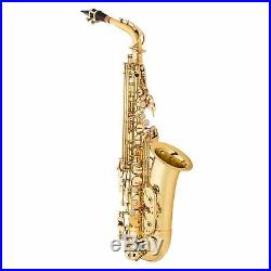 Jean Paul USA AS-400 Student Alto Saxophone-Key of Eb With Case, Cloth & Grease