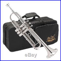 Jean Paul USA TR-330N Standard Trumpet Key Of Bb Nickel Plated With Case NEW