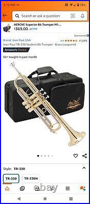 Jean Paul USA TR-430 Trumpet Silver