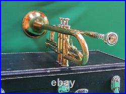 Jupiter 606MR? Refurbished Brass Trumpet Marching with Deluxe Case and 7c MP
