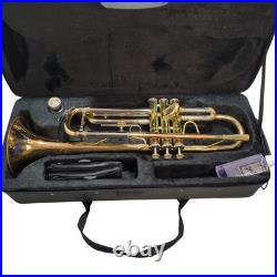 Jupiter Bb Gold Brass Trumpet with Mouthpiece Valve oil and Case Brass Trumpet