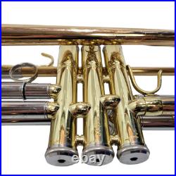 Jupiter Bb Gold Brass Trumpet with Mouthpiece Valve oil and Case Brass Trumpet