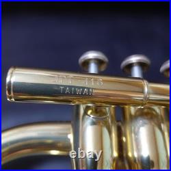 Jupiter JPT-416 Pocket Trumpet with Case Compact Bb Travel Horn with Case