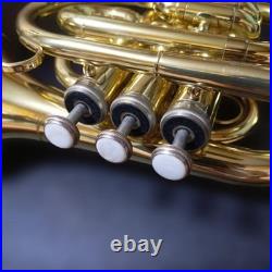 Jupiter JPT-416 Pocket Trumpet with Case Compact Bb Travel Horn with Case